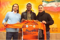 Samuel Sarfo joined Saipa FC on a one-and-a-half-year deal