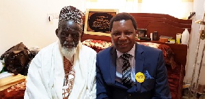 Sheikh Usman Nuhu Sharubutu, National Chief Imam and Dr. Samuel Annor, CEO of NHIA