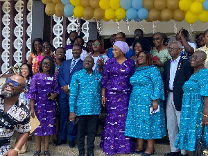 Samira Bawumia together with members of the Ghana Rotary Family