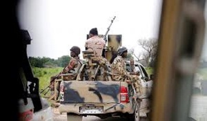 Nigerian soldiers engaged in the fight against Boko Haram and other insurgents