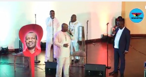 A song was ministerd to honour him by his ministries