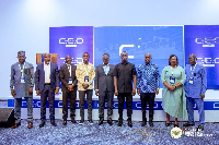 Energy minister in a pose participants at the event
