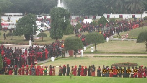 Queue Of Mourners