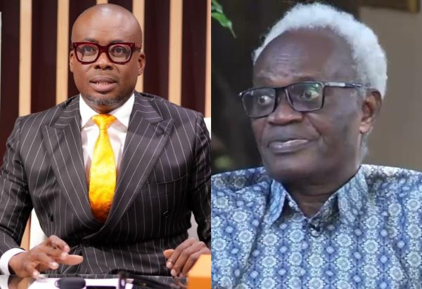 Paul Adom-Otchere (L) has been told to stay quiet about NDC issues by Ato Ahwoi (R)