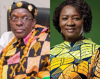 Speaker of Parliament Alban Bagbin and Vice President Prof Jane Naana Opoku-Agyemang