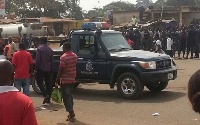Security officers on the ground in Tatale