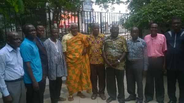 Group leaders of the Defenders of the Faith in a pose after the press conference