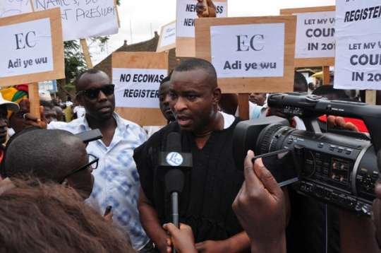 NPP Ashanti regional chair 'Wontumi' was part of the protestors