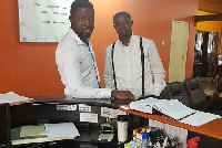 Kwame Asare Obeng (A-Plus) with his Lawyer