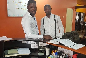 Kwame Asare Obeng (A-Plus) with his Lawyer