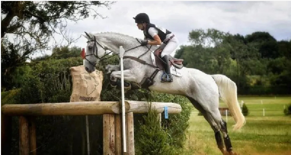 Noor Slaoui, on her horse Cash In Hand, will become the first competitor from the Middle East