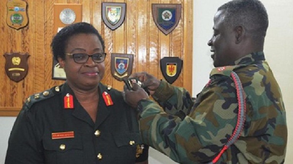 Brigadier-General Edjeani-Afenu is the first female closest to the topmost position in the army