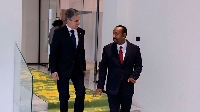 US Secretary of State Antony Blinken (left) with Ethiopian Prime Minister Abiy Ahmed in Addis Ababa