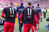 Freiburg players wore shirts with Kyereh's name inscribed at the back before Stuttgart game