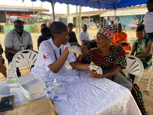 A photo from a free medical screening session