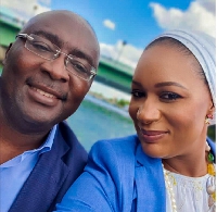 A selfie photo of Mr Bawumia and his wife