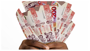 File photo of GH¢200 Cedi notes