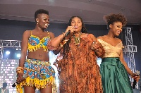 Wiyaala [left] and Becca [right] at he event