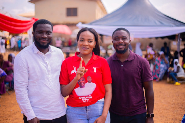 Dr. Ekua Amoako (in red) is the NPP’s Health Manifesto Spokesperson