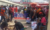 The aggrieved customers protested over the company