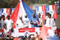 Nana Akufo-Addo addressing electorate at a rally