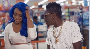 Shatta Wale and his wife