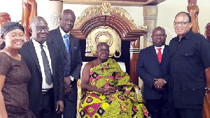 Asantehene, Otumfuo Osei Tutu II with management of ADB