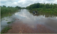 Several farms had been inundated by floodwaters