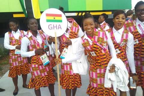 Some members of Ghana's team at the 2018 Commonwealth Games