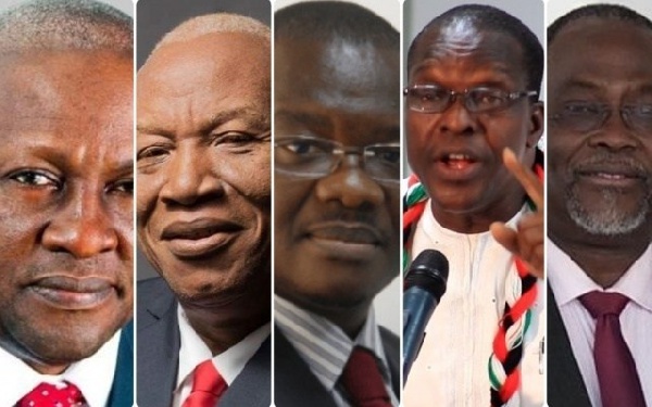 Some Presidential aspirants of the opposition National Democratic Congress (NDC)