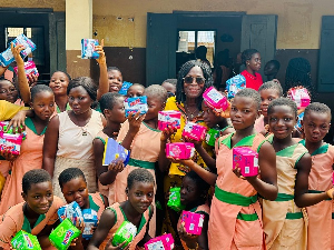 Della Adjoa Sowah Donates Sanitary