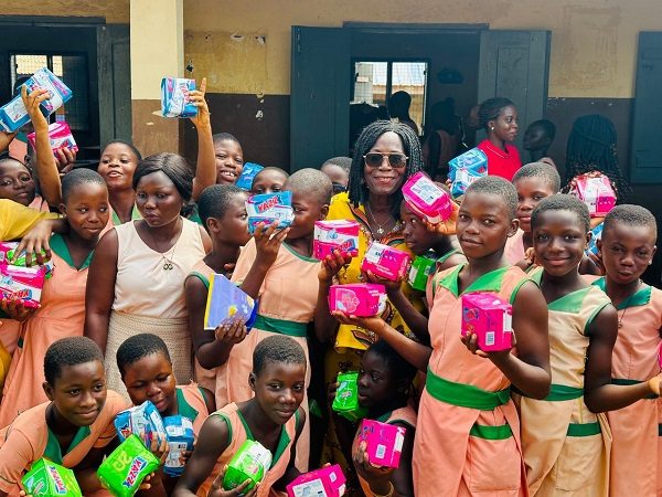 The gesture was in celebration of World Menstrual Hygiene Day