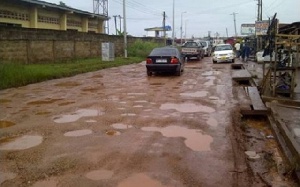 Drivers are calling for the reconstruction of a major drain in the area