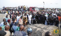 President Akufo-Addo said the fishing harbour is being made possible by a $60m Chinese grant