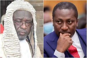 (L-R) A photo collage of Acting Chief Justice Justice Paul Baffoe-Bonnie and Alexander Afenyo-Markin