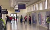 Some returnees from South Africa spotted at the airport
