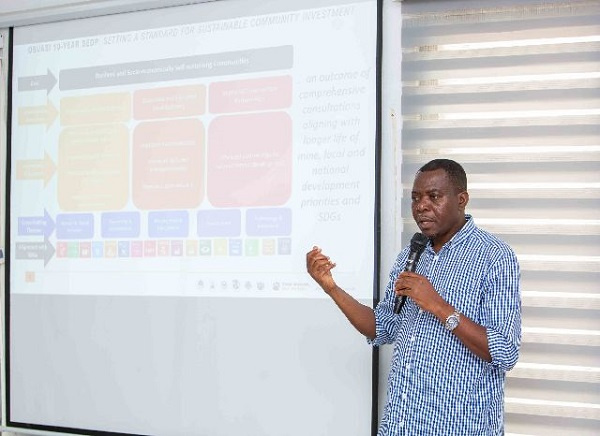 The senior manager sustainability for Anglogold Ashanti, Emmanuel Baidoo