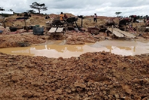 People are mining illegally in the Desiri forest reserve.