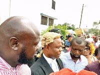 Lawyer for the accused person, Evans Amankwa speaking to the media