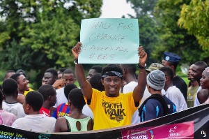 A picture of last year's Ghana Youth Walk