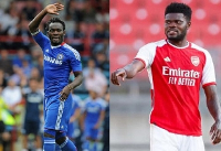 Michael Essien (L) and Thomas Partey (R)