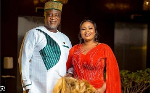 Empress Gifty together with her husband, Hopeson Adorye
