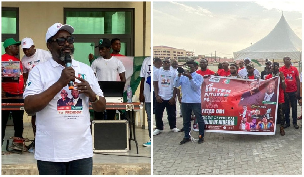 Chief Chukwuemeka Nnaji addressing the support group