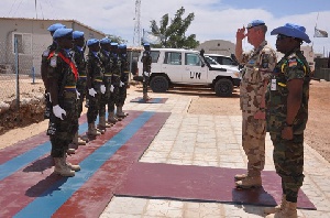 Ghana Army serving with the United Nations in Mali