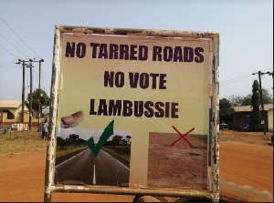 Residents of Lamboussie have joined the campaign to get their roads tarred