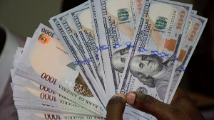 Naira notes and US dollar notes