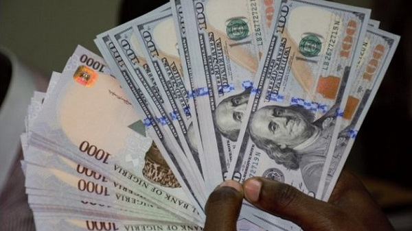 Naira notes and US dollar notes