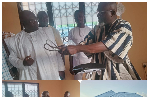 Martin Adjei-Mensah Korsah commissioning the new health centre