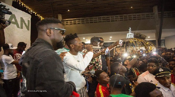 There was a massive turnout for the launch of Strongman's album launch