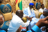 The Chief Iman praying for Dr Bawumia